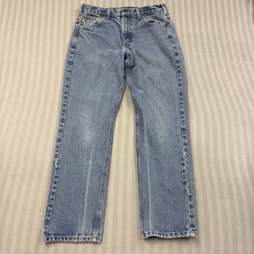 Carhartt B18 DST Traditional Fit Blue Denim Jeans 31X30 Medium Wash